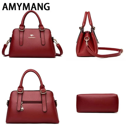 Luxury PU Leather Designer Shoulder &amp; Messenger Bag for Women