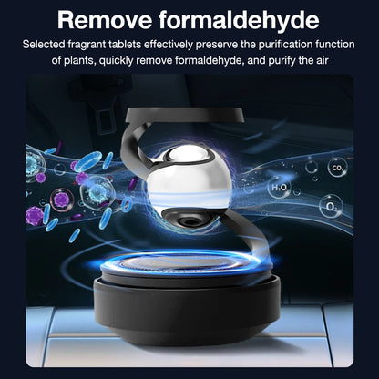 Solar Powered Rotating Car Air Freshener &amp; Aromatherapy Diffuser