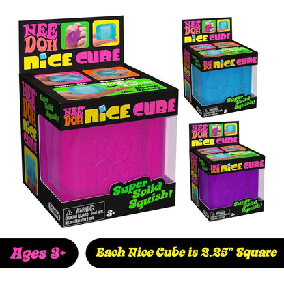NeeDoh Nice Cube Sensory Squeeze &amp; Stress Relief Fidget Toy – 2.25 Inch