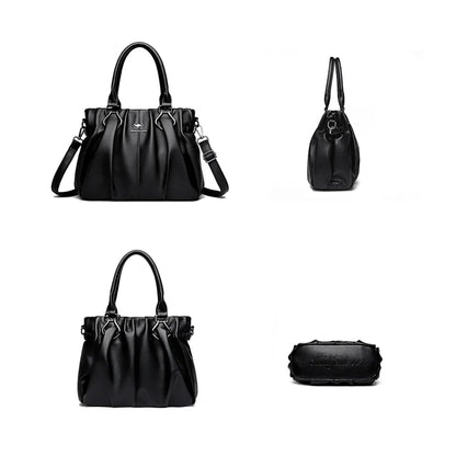 Luxury Casual Soft Leather Tote Bag for Women &amp; Everyday Use