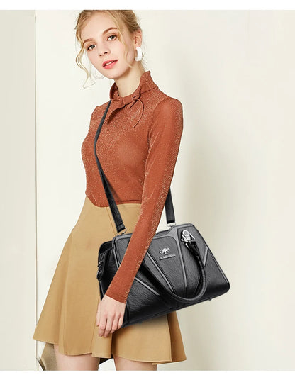 Luxury PU Leather Tote &amp; Shoulder Bag for Women