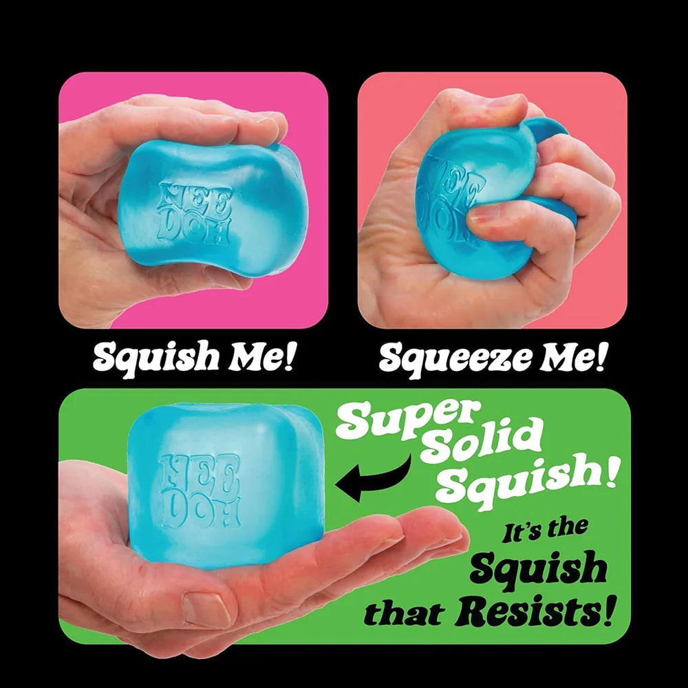 NeeDoh Nice Cube Sensory Squeeze &amp; Stress Relief Fidget Toy – 2.25 Inch