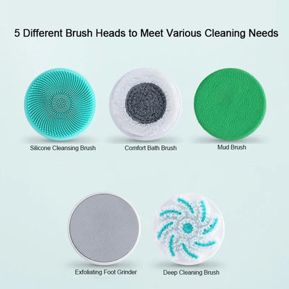 5-in-1 Rechargeable Electric Body Scrubber and Shower Cleaning Brush