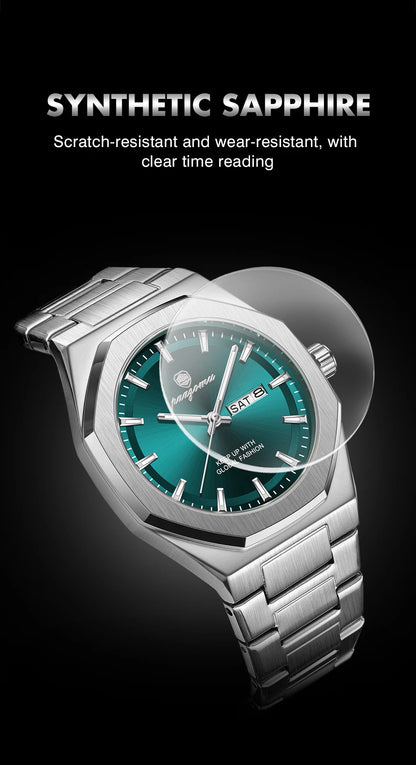 Luxury Stainless Steel Digital Quartz Watch