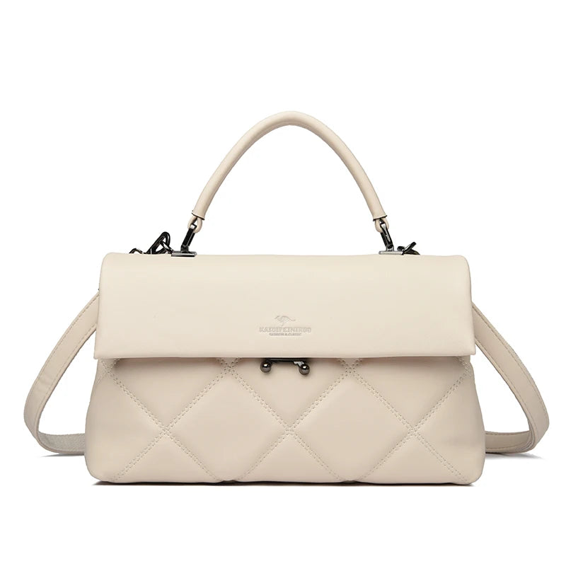 Korean Style Soft Leather Luxury Shoulder &amp; Crossbody Bag for Women