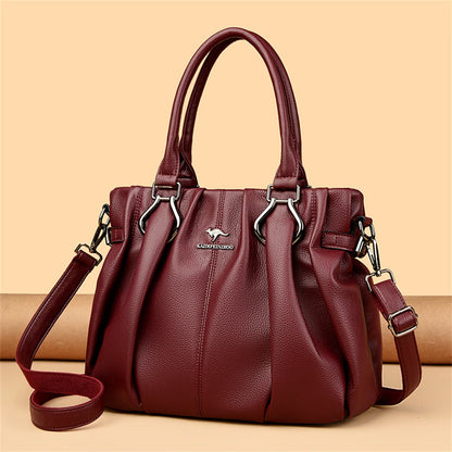 Luxury Casual Soft Leather Tote Bag for Women &amp; Everyday Use