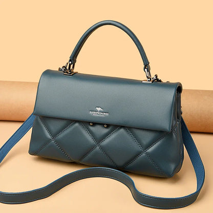 Korean Style Soft Leather Luxury Shoulder &amp; Crossbody Bag for Women