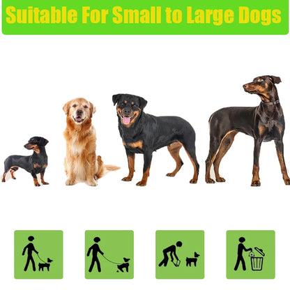 Extra Thick Biodegradable Dog Poop Bags with Adjustable Dispenser – 100% Leak Proof