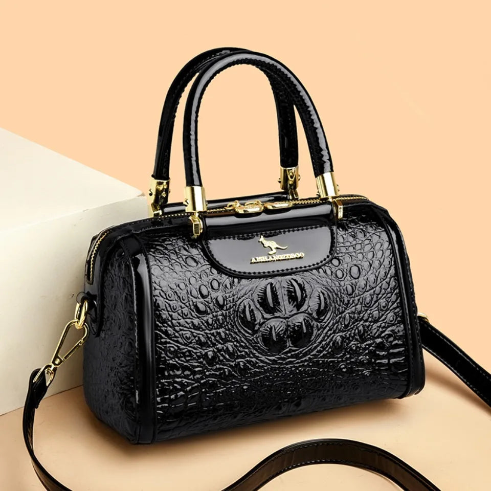 Women’s Crocodile Pattern Baguette Shoulder Bag