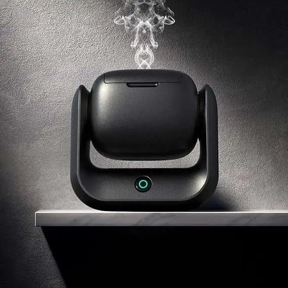 Rotational Incense Burner - 90° Rotation, 1500mAh Battery, Type-C Charging, LED Indicator for Home, Office & Car Use