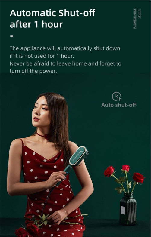 ceramic hair straightening brush