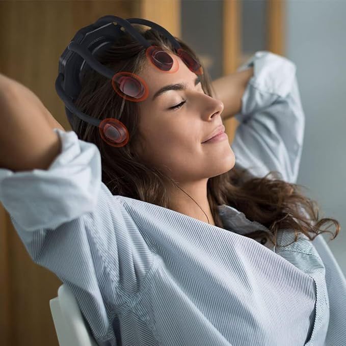 Wireless Electric Scalp Massager | Portable Octopus Head Massager with 3 Vibration Modes