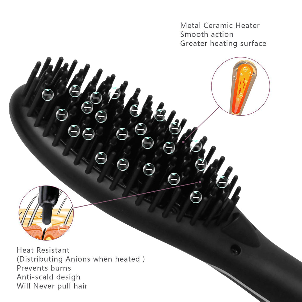 electric straightening brush