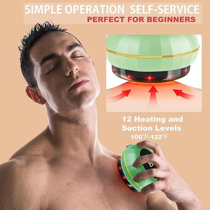 5-in-1 Smart Electric Cupping Massager | Vacuum Suction, Heat, Scraping &amp; Stone Therapy