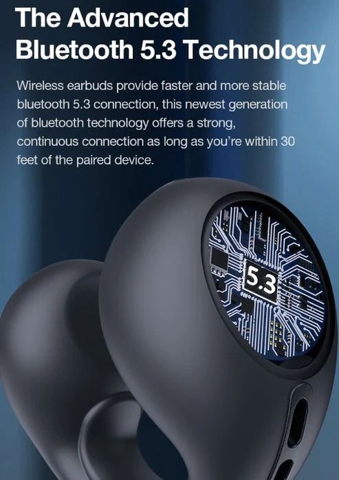 Bone Conduction Headphones – Bluetooth 5.0 Wireless Ear Clip
