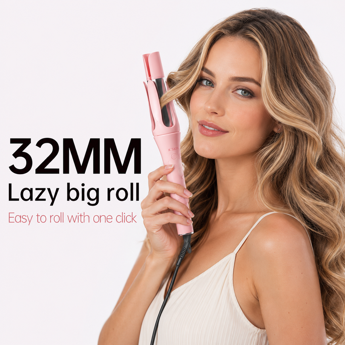Automatic Rotating Ceramic Hair Curler for Easy, Long-Lasting Curls