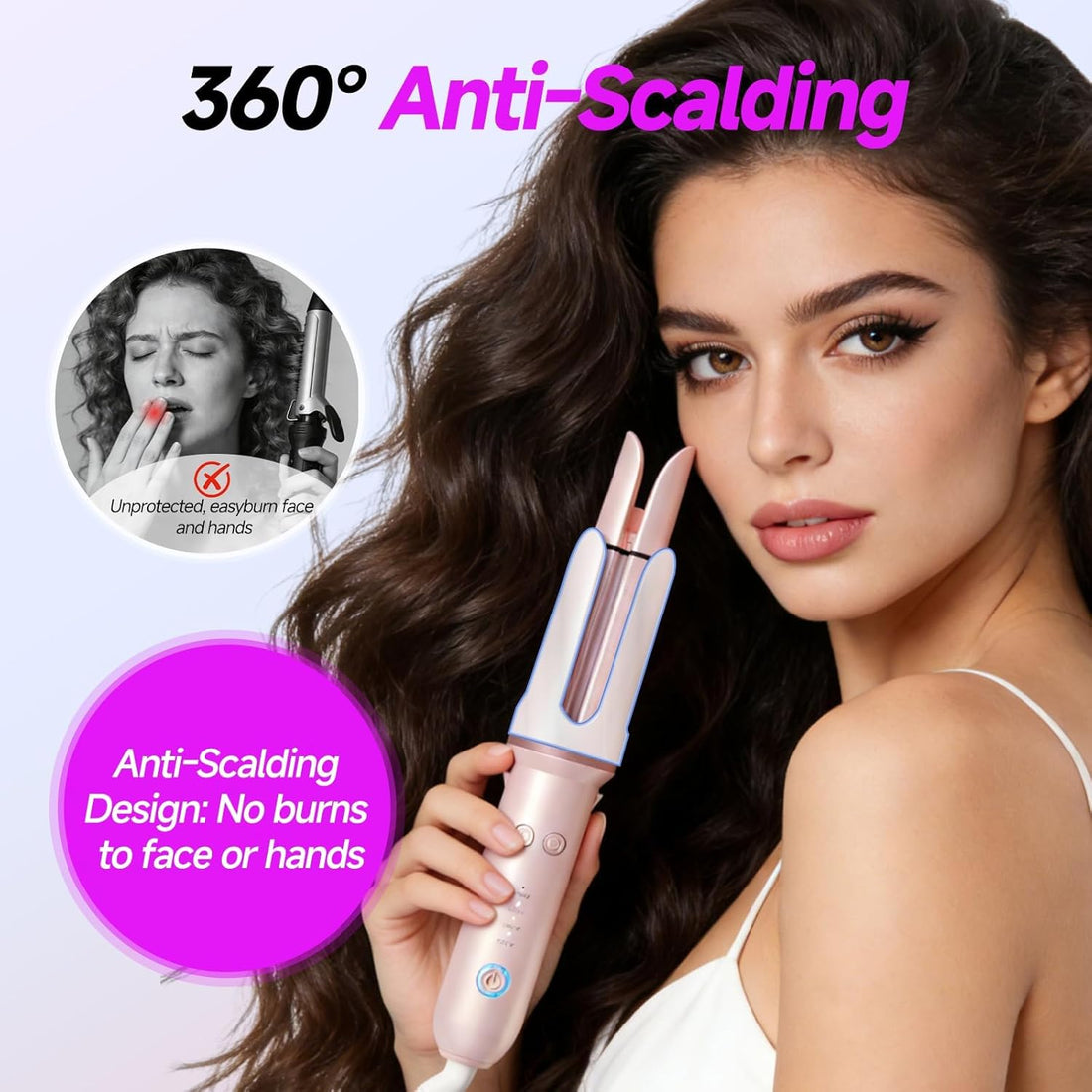 Automatic Rotating Ceramic Hair Curler for Easy, Long-Lasting Curls