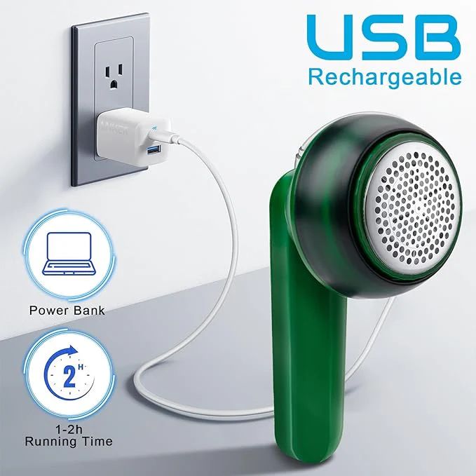 Electric Lint Remover & Fabric Shaver – USB Rechargeable