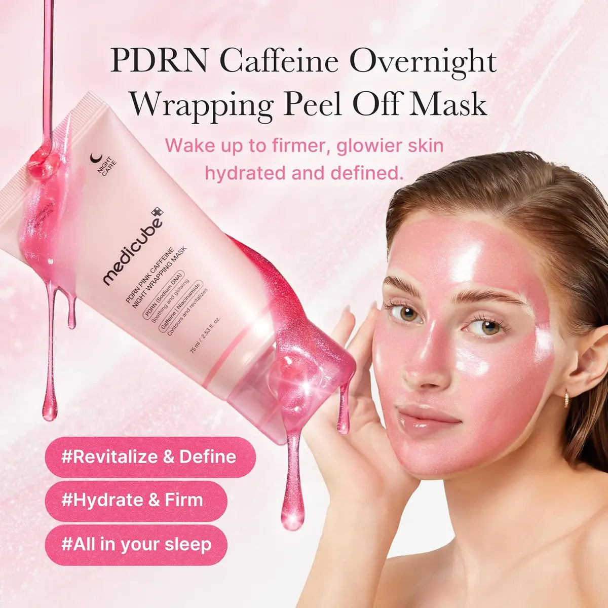 Medicube PDRN Caffeine Overnight Peel-Off Wrapping Mask 75ml