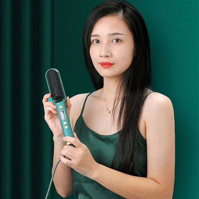 Negative Ion Hair Straightening Comb for Smooth, Frizz-Free Hair