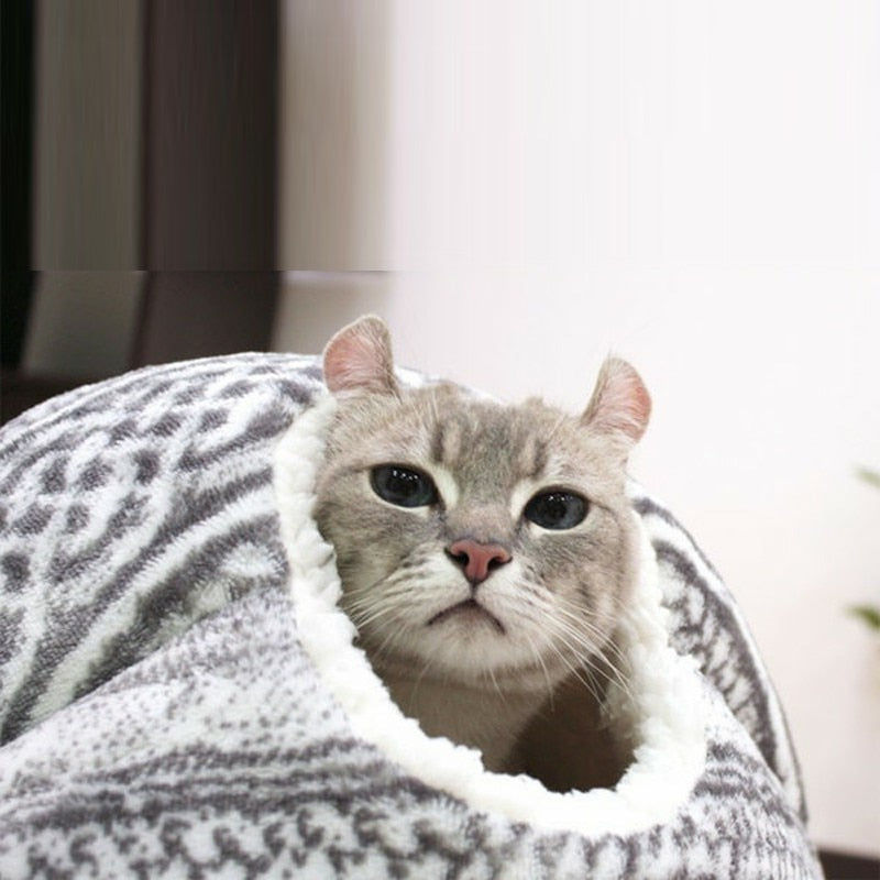 round cat bed
