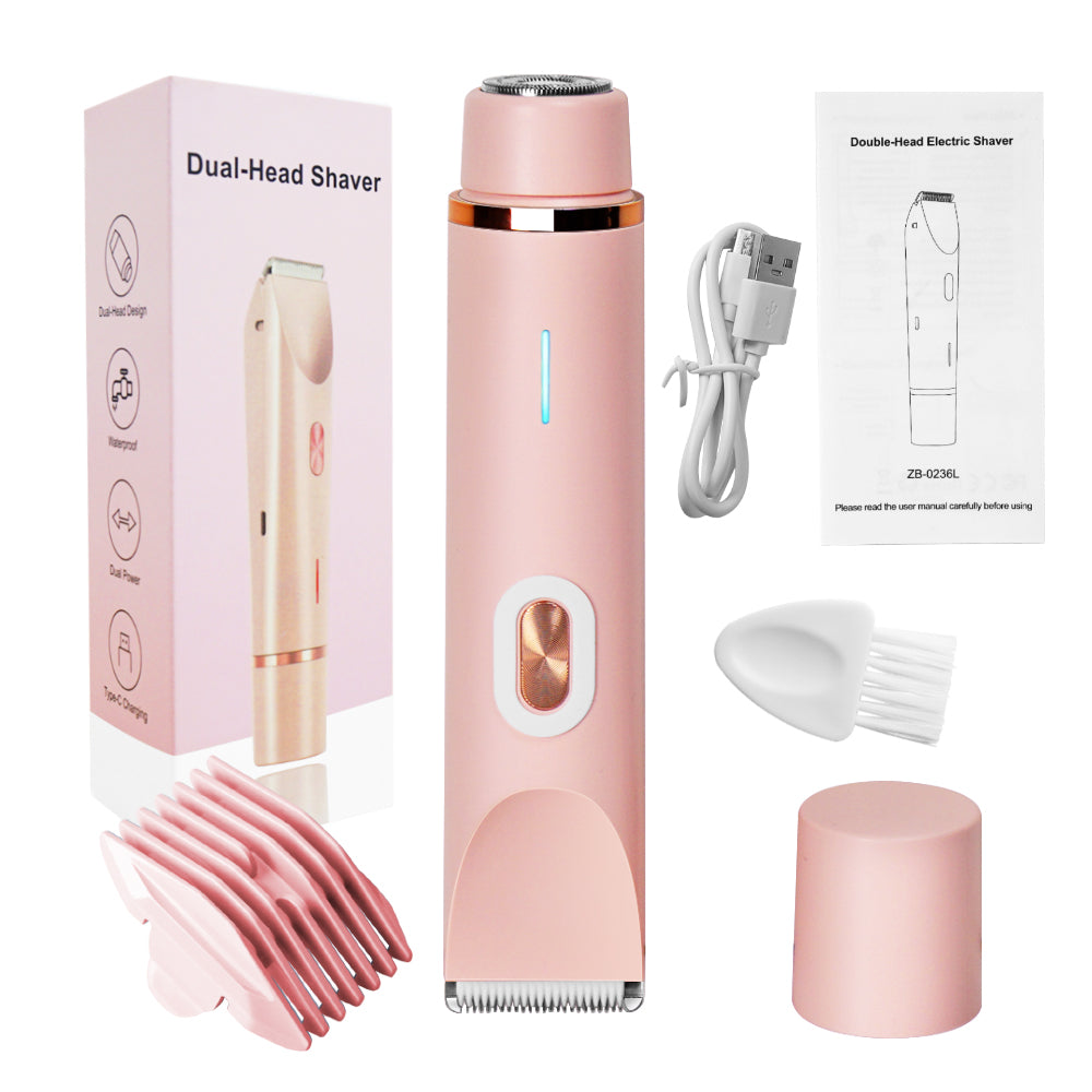 2-in-1 Women's Bikini Trimmer for Smooth & Gentle Hair Removal