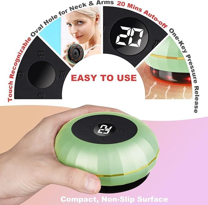 5-in-1 Smart Electric Cupping Massager | Vacuum Suction, Heat, Scraping &amp; Stone Therapy