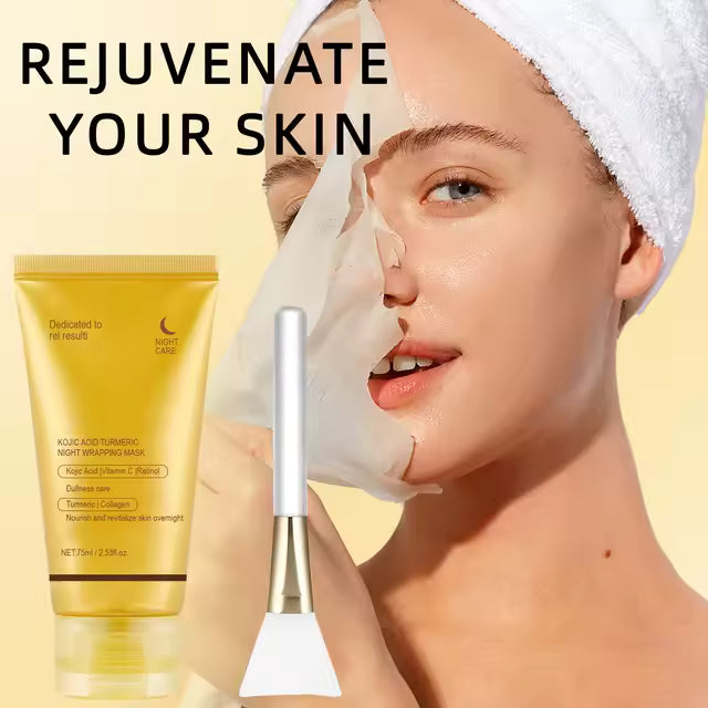 Turmeric Overnight Wrapping Peel Off Mask-Uneven Skin with Hydrolyzed Collagen, 75ml