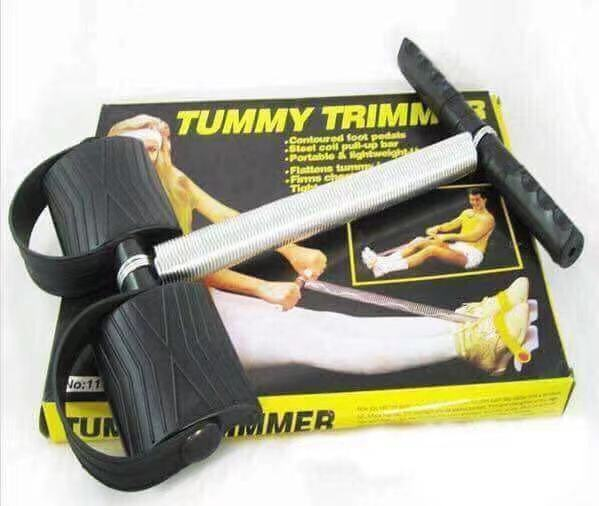 Double Spring Tummy Trimmer &amp; Leg Exerciser with Foot Pedals